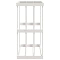 Miniatyrbilde 7 av 9: vidaXL Utendørs vedstativ hvit 108x52x106 cm heltre furu