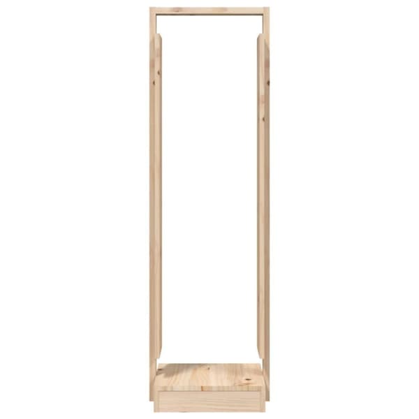 vidaXL brændestativ 33,5x30x110 cm massivt fyrretræ