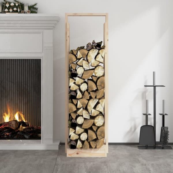 vidaXL Vedställ 33,5x30x110 cm massiv furu