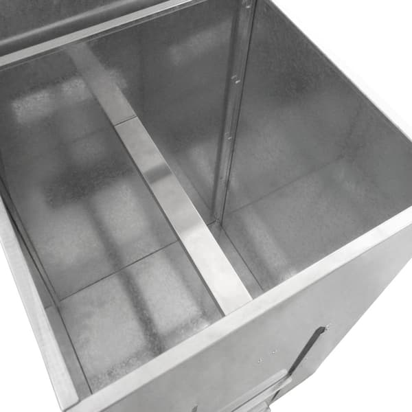 Galvanized Steel Coal Storage Boxes Storage Raised Bottom Metal Rust & Rodent Proof Wood Fire Sliding Door FREE Coal Shovel