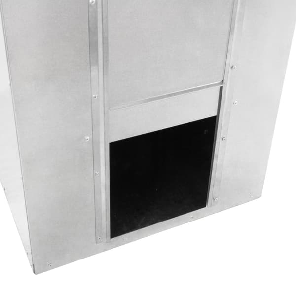 Galvanized Steel Coal Storage Boxes Storage Raised Bottom Metal Rust & Rodent Proof Wood Fire Sliding Door FREE Coal Shovel
