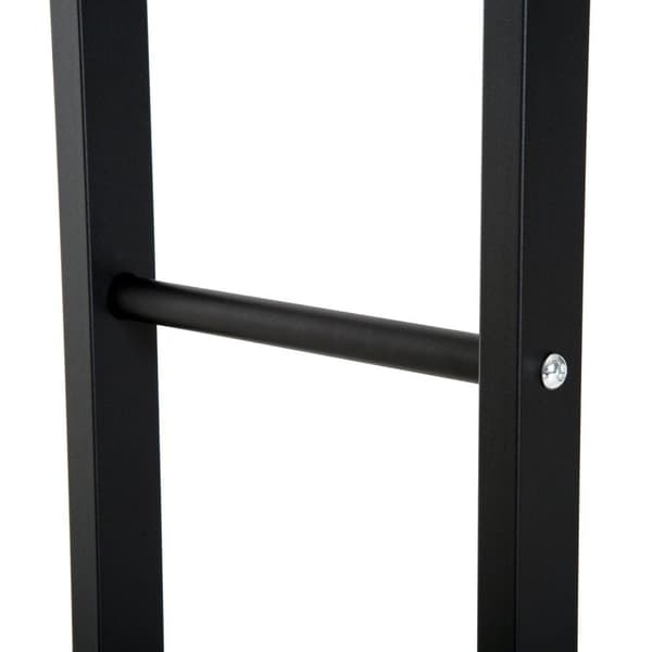 Rootz polttopuuhylly - musta - teräs - 23,62 cm x 9,84 cm x 220,46 cm