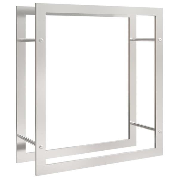 vidaXL brændestativ 80x28x86 cm rustfrit stål