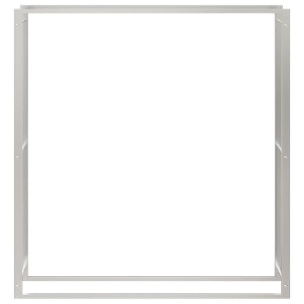 vidaXL brændestativ 110x28x116 cm rustfrit stål