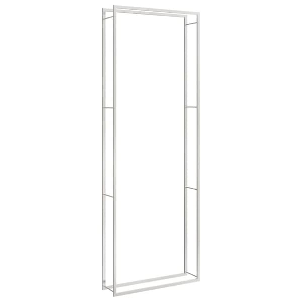 vidaXL brændestativ 110x28x312 cm rustfrit stål