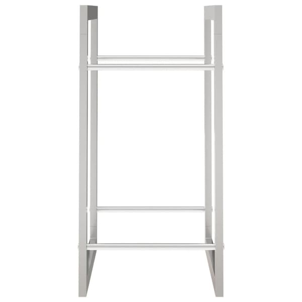 vidaXL brændestativ 50x28x56 cm rustfrit stål