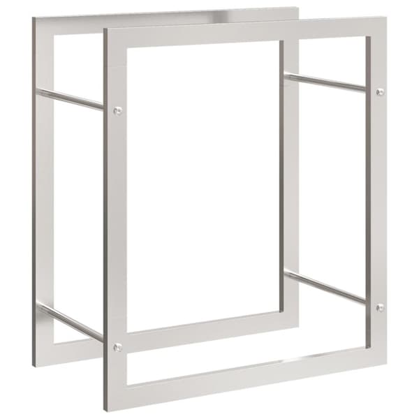 vidaXL brændestativ 50x28x56 cm rustfrit stål