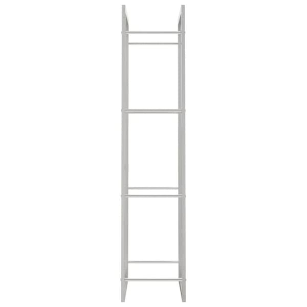 vidaXL brændestativ 50x28x132 cm rustfrit stål