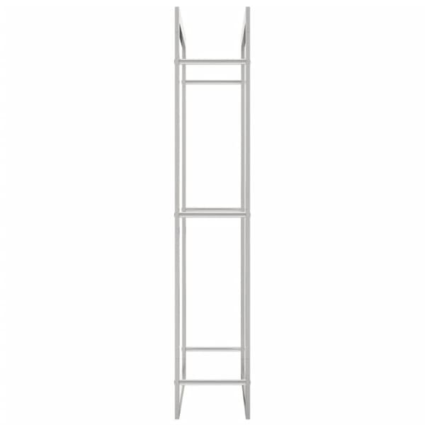 vidaXL brændestativ 80x28x154 cm rustfrit stål