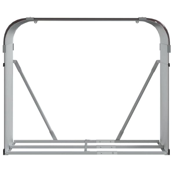 vidaXL brændestativ 120x45x100 cm galvaniseret stål brun