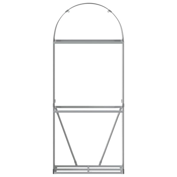 vidaXL brændestativ 80x45x190 cm galvaniseret stål antracitgrå