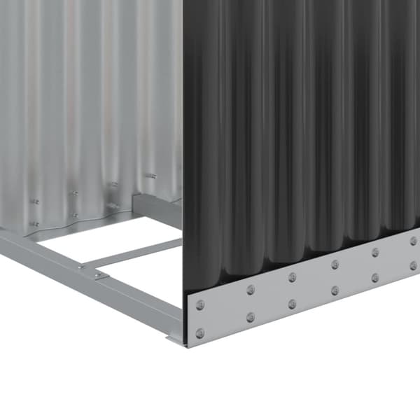 vidaXL brændestativ 40x45x170 cm galvaniseret stål antracitgrå