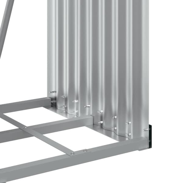 vidaXL brændestativ 40x45x170 cm galvaniseret stål antracitgrå