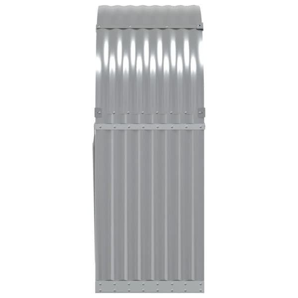 vidaXL brændestativ 80x45x120 cm galvaniseret stål lysegrå