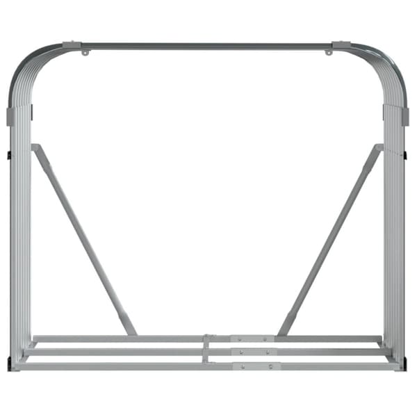 vidaXL brændestativ 120x45x100 cm galvaniseret stål antracitgrå