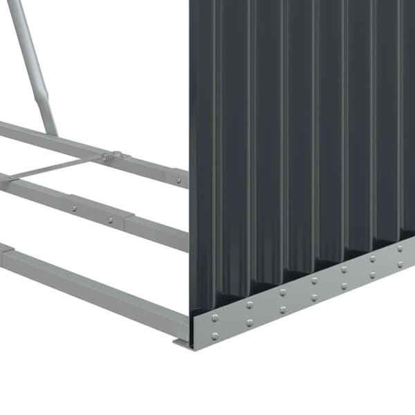 vidaXL Vedställ antracitgrå 120x45x140 cm galvaniserat stål