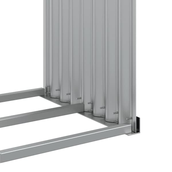 vidaXL Vedställ antracitgrå 120x45x140 cm galvaniserat stål