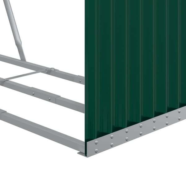 vidaXL Vedställ grön 120x45x210 cm galvaniserat stål