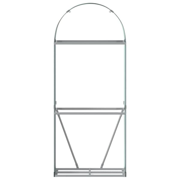 vidaXL brændestativ 80x45x190 cm galvaniseret stål grøn
