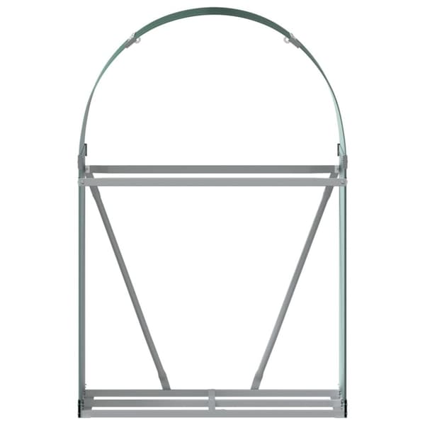 vidaXL brændestativ 80x45x120 cm galvaniseret stål grøn