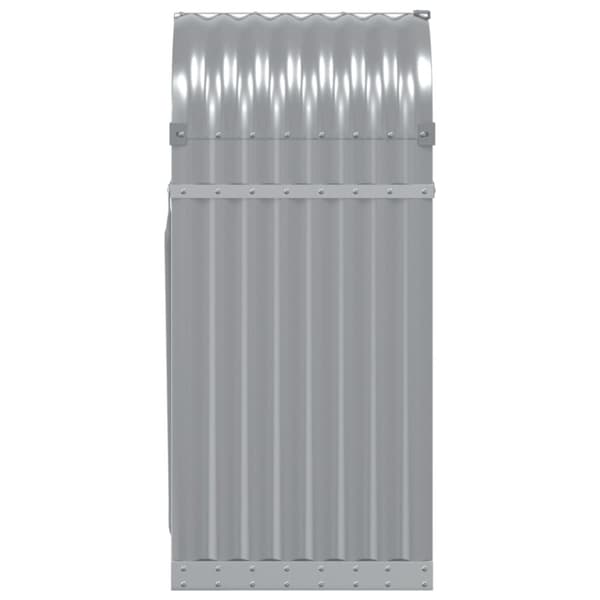 vidaXL brændestativ 40x45x100 cm galvaniseret stål lysegrå