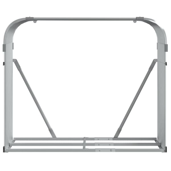 vidaXL Vedställ silver 120x45x100 cm galvaniserat stål