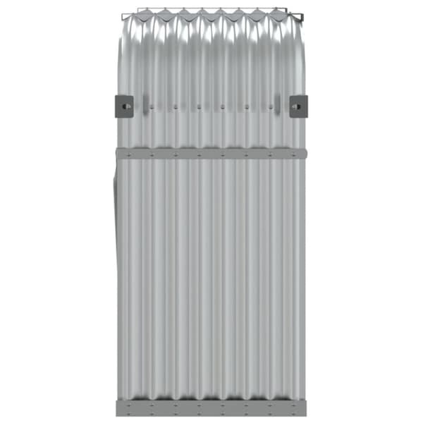 vidaXL Vedställ silver 120x45x100 cm galvaniserat stål