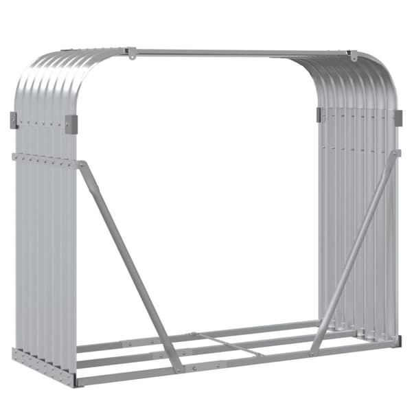 vidaXL Vedställ silver 120x45x100 cm galvaniserat stål