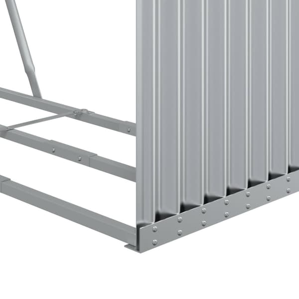 vidaXL Vedställ silver 120x45x100 cm galvaniserat stål