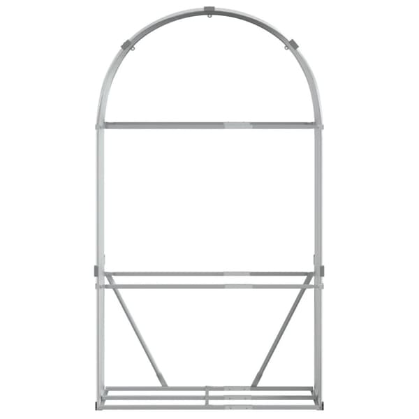 vidaXL Vedställ ljusgrå 120x45x210 cm galvaniserat stål