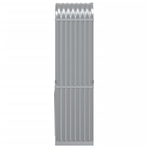 vidaXL brændestativ 40x45x170 cm galvaniseret stål lysegrå