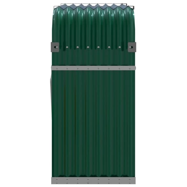 vidaXL Vedställ grön 120x45x100 cm galvaniserat stål