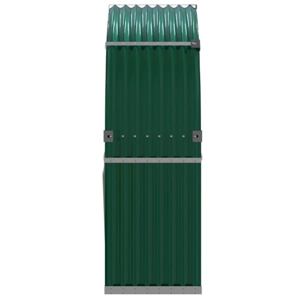 vidaXL Vedställ grön 120x45x140 cm galvaniserat stål