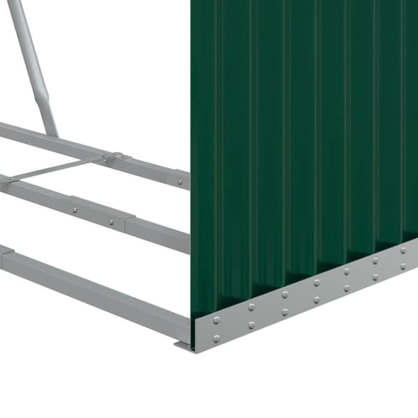 vidaXL Vedställ grön 120x45x140 cm galvaniserat stål