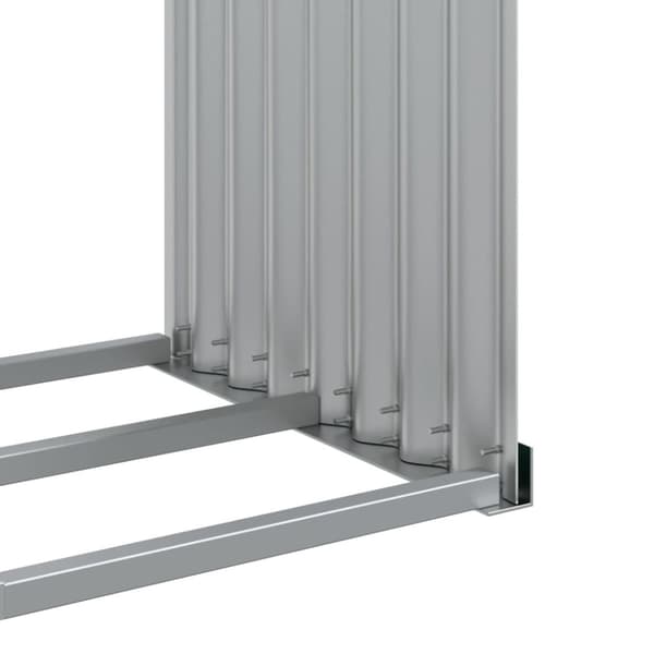 vidaXL Vedställ grön 120x45x140 cm galvaniserat stål