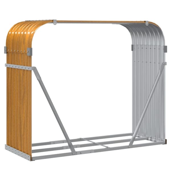 vidaXL Vedställ ljusbrun 120x45x100 cm galvaniserat stål