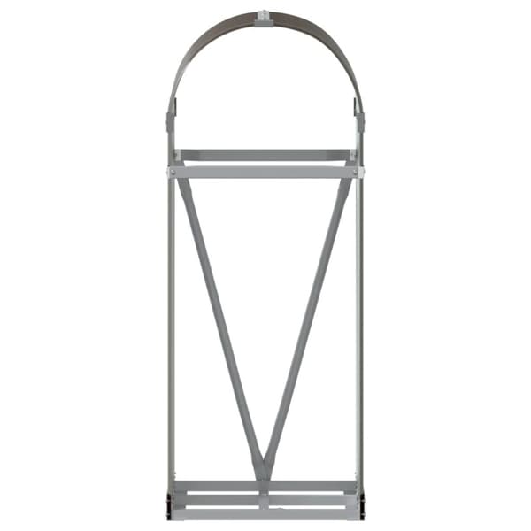 vidaXL brændestativ 40x45x100 cm galvaniseret stål brun