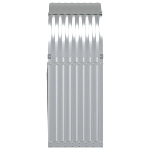 vidaXL brændestativ 80x45x120 cm galvaniseret stål sølvfarvet