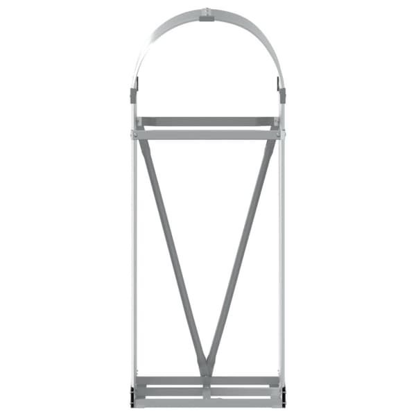 vidaXL Vedställ silver 40x45x100 cm galvaniserat stål