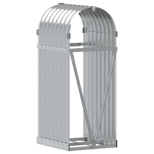 vidaXL Vedställ silver 40x45x100 cm galvaniserat stål