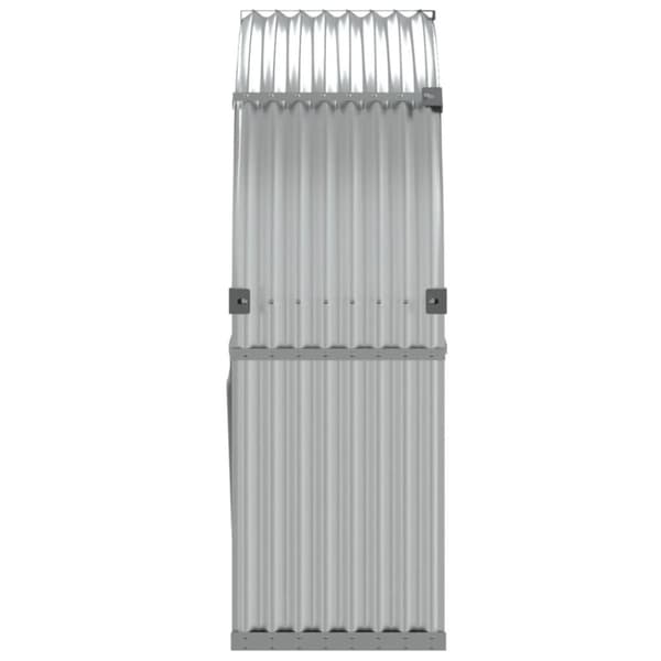 vidaXL Vedställ silver 120x45x140 cm galvaniserat stål