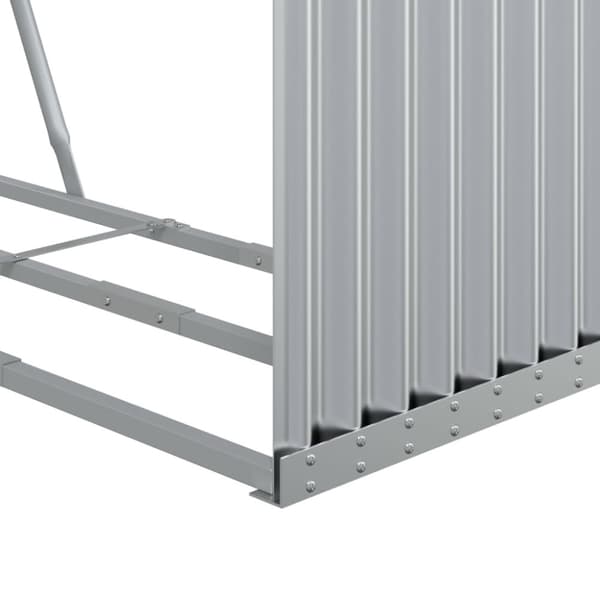 vidaXL Vedställ silver 120x45x140 cm galvaniserat stål