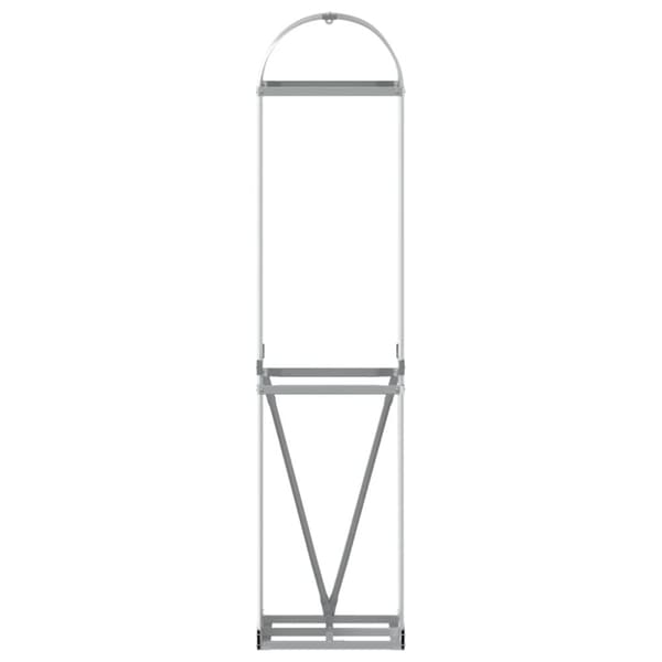 vidaXL brændestativ 40x45x170 cm galvaniseret stål sølvfarvet