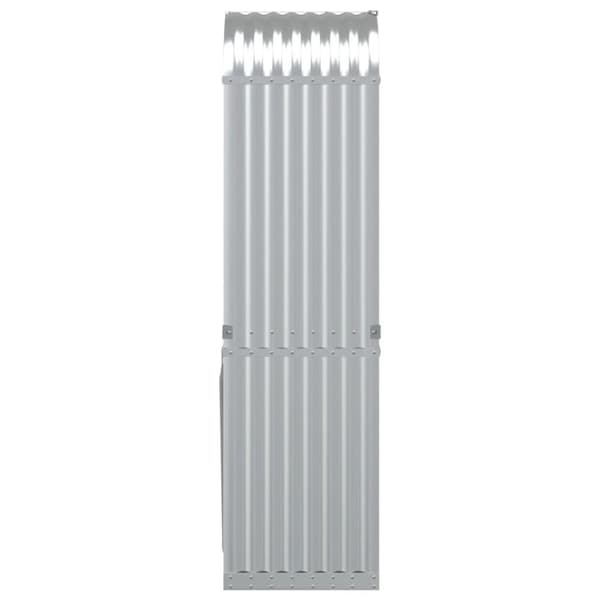 vidaXL brændestativ 40x45x170 cm galvaniseret stål sølvfarvet