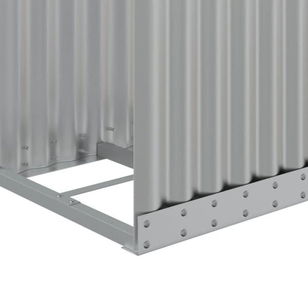 vidaXL brændestativ 40x45x170 cm galvaniseret stål sølvfarvet