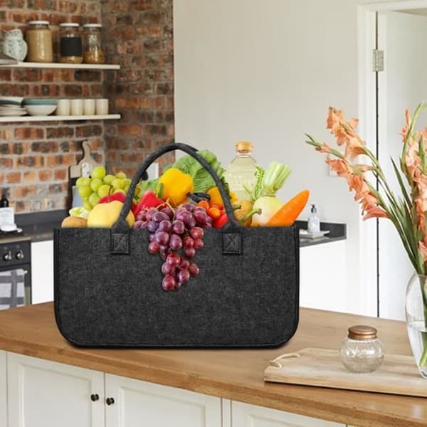 Säck i Filth - YUENFONG - 4x Fällbar Korg - Mörkgrå - 50x25x25cm - Kapacitet 30kg