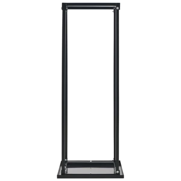 vidaXL brændestativ med bund 37 x 37 x 113 cm sort stål -  Brændekurve