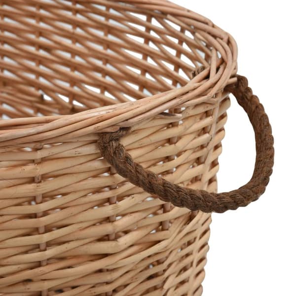 vidaXL brændekurv med håndtag 58 x 42 x 29 cm naturpil -  Brændekurve