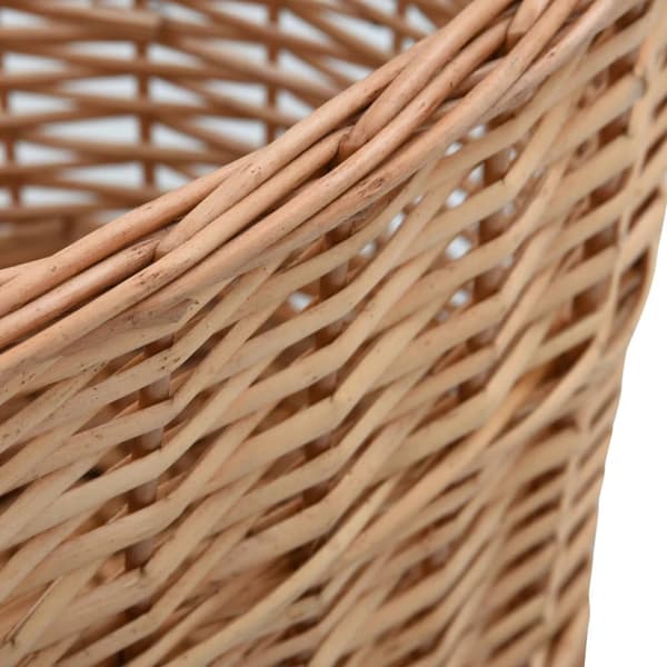 vidaXL brændekurv med håndtag 58 x 42 x 29 cm naturpil -  Brændekurve