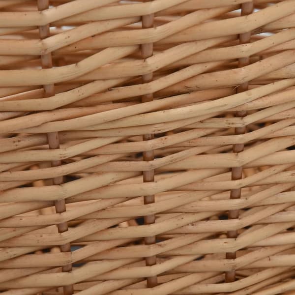 vidaXL brændekurv med håndtag 58 x 42 x 29 cm naturpil -  Brændekurve